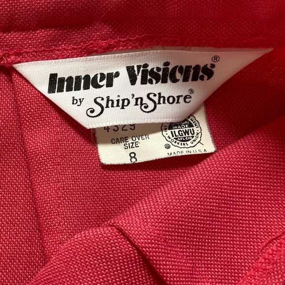 Vintage Union Made Pleated Skirt in Coral - Picture 8 of 8